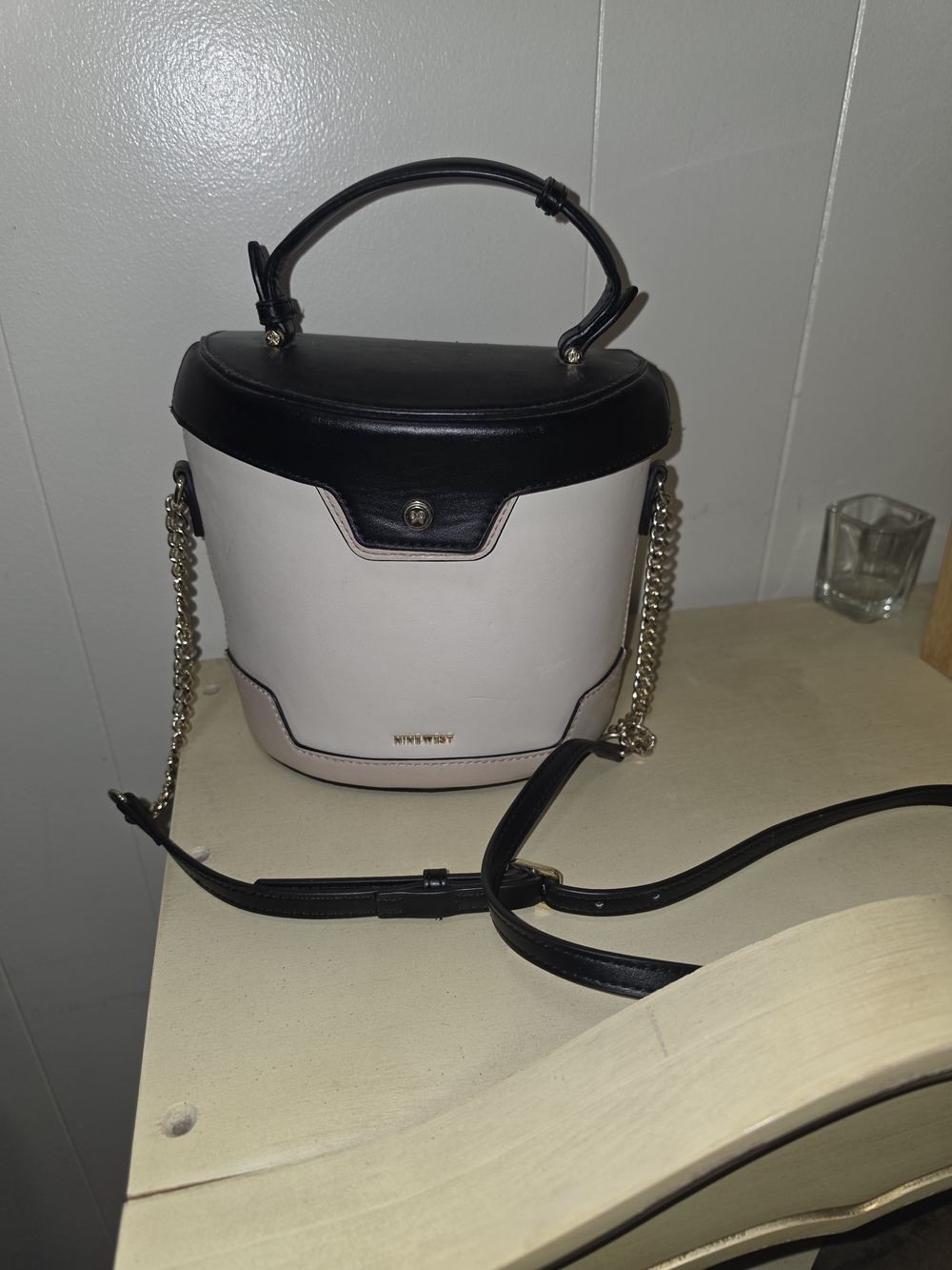 Nine West Black Top-Handle Crossbody